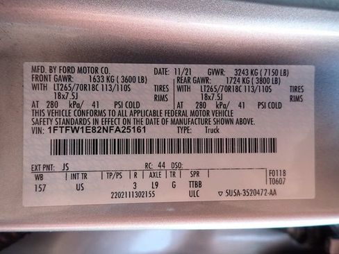 Used 2022 Ford F150 XLT w/ Equipment Group 302A High AWD/4WD image 14