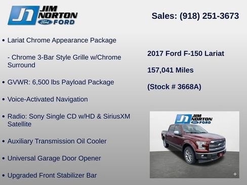 Used 2017 Ford F150 Lariat w/ Equipment Group 502A Luxury AWD/4WD image 17