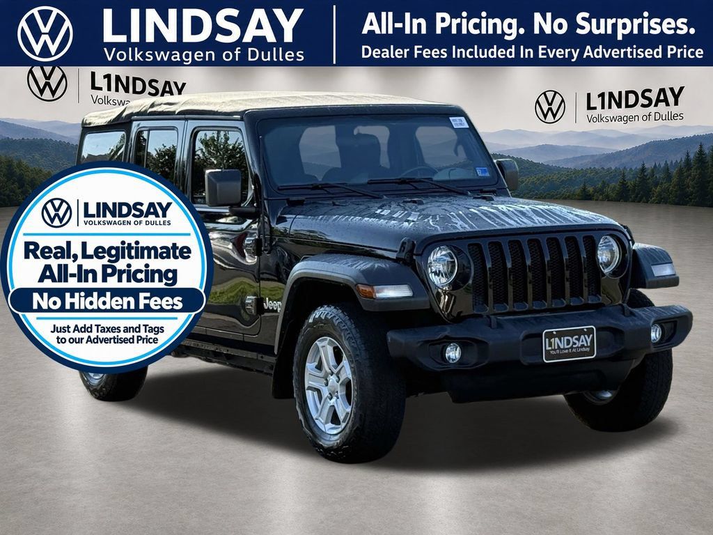 Used 2018 Jeep Wrangler Unlimited Sport S AWD/4WD image 1