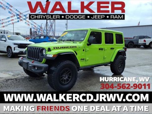 Certified 2021 Jeep Wrangler Unlimited Rubicon w/ Xtreme Recon 35" Tire Package image 1