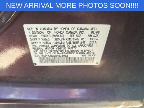 Used 2008 Honda Ridgeline RT image 2