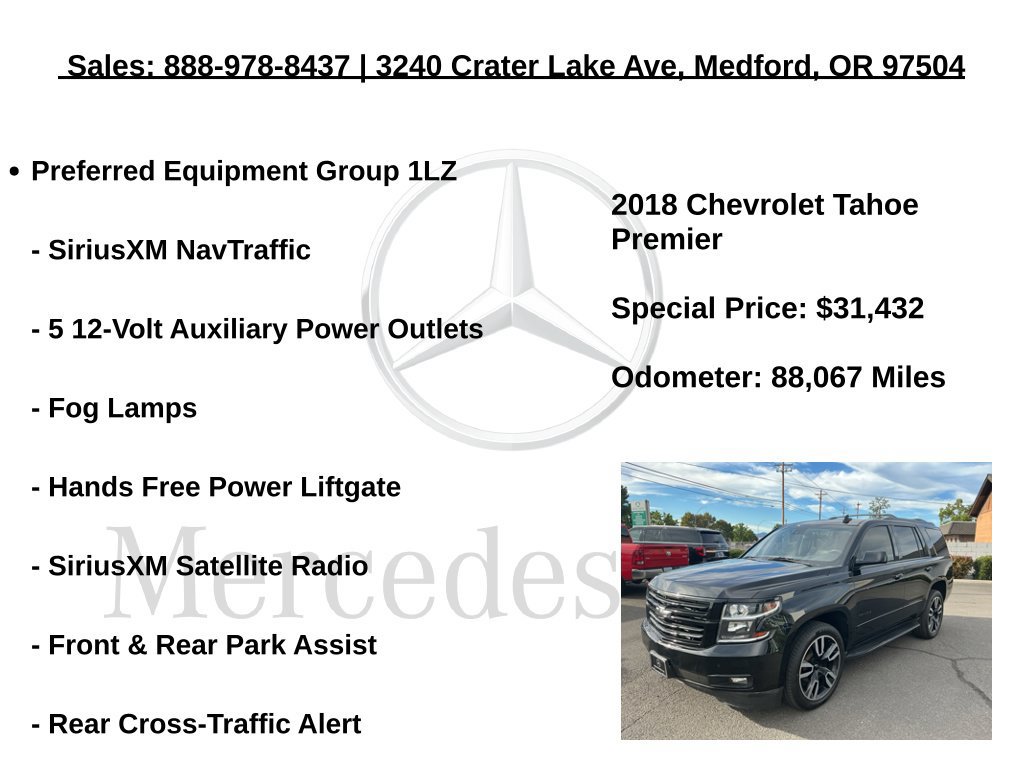 Used 2018 Chevrolet Tahoe Premier w/ RST Edition AWD/4WD image 24
