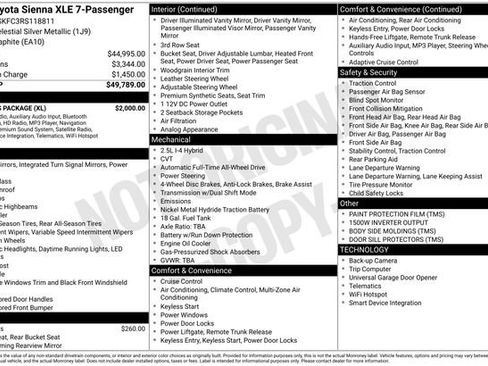 Used 2024 Toyota Sienna XLE w/ XLE Plus Package image 15