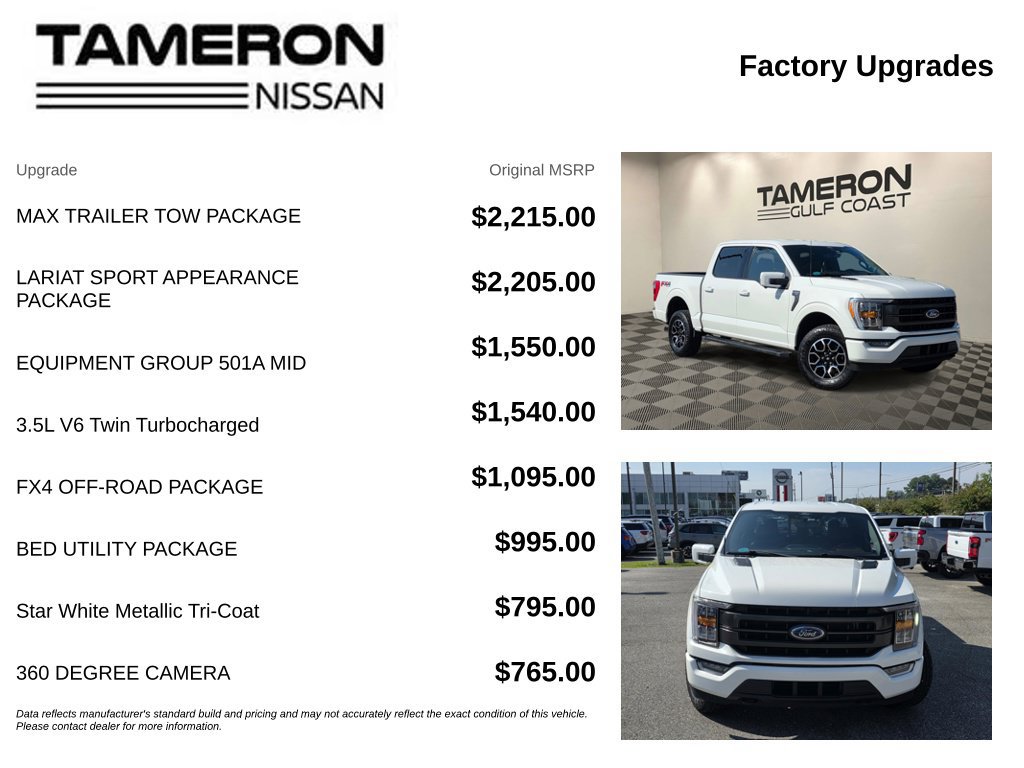 Used 2022 Ford F150 Lariat w/ Max Trailer Tow Package AWD/4WD image 6
