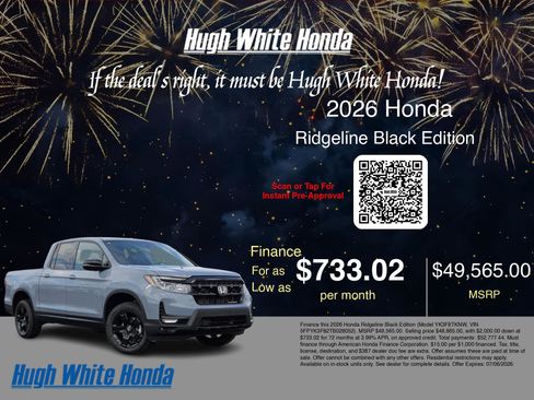 New 2026 Honda Ridgeline Black Edition image 7