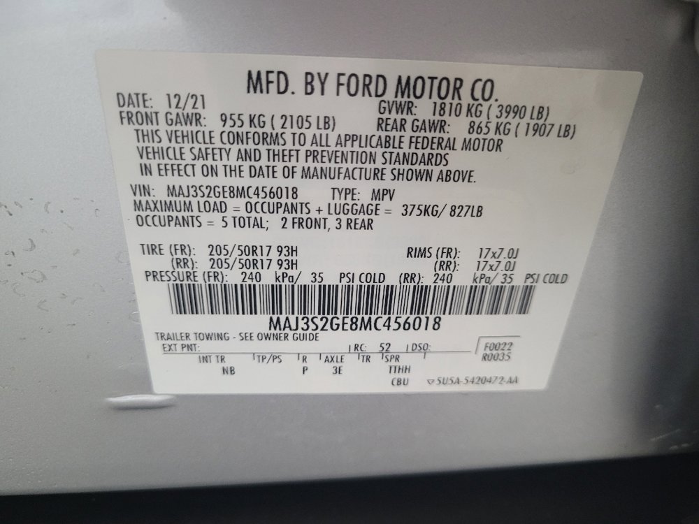 Used 2021 Ford EcoSport SE w/ SE Appearance Package FWD image 33