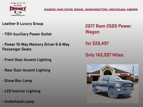 Used 2017 RAM 2500 Power Wagon w/ Leather & Luxury Group image 10