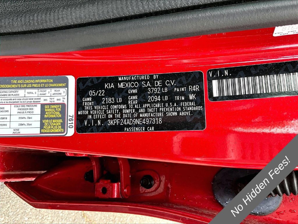 Used 2022 Kia Forte LXS FWD image 26