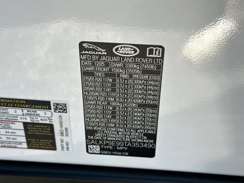 New 2026 Land Rover Range Rover SE AWD/4WD image 29