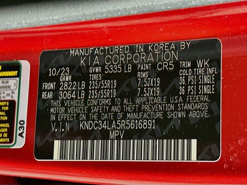 Used 2024 Kia EV6 Wind w/ Wind Technology Package RWD image 12