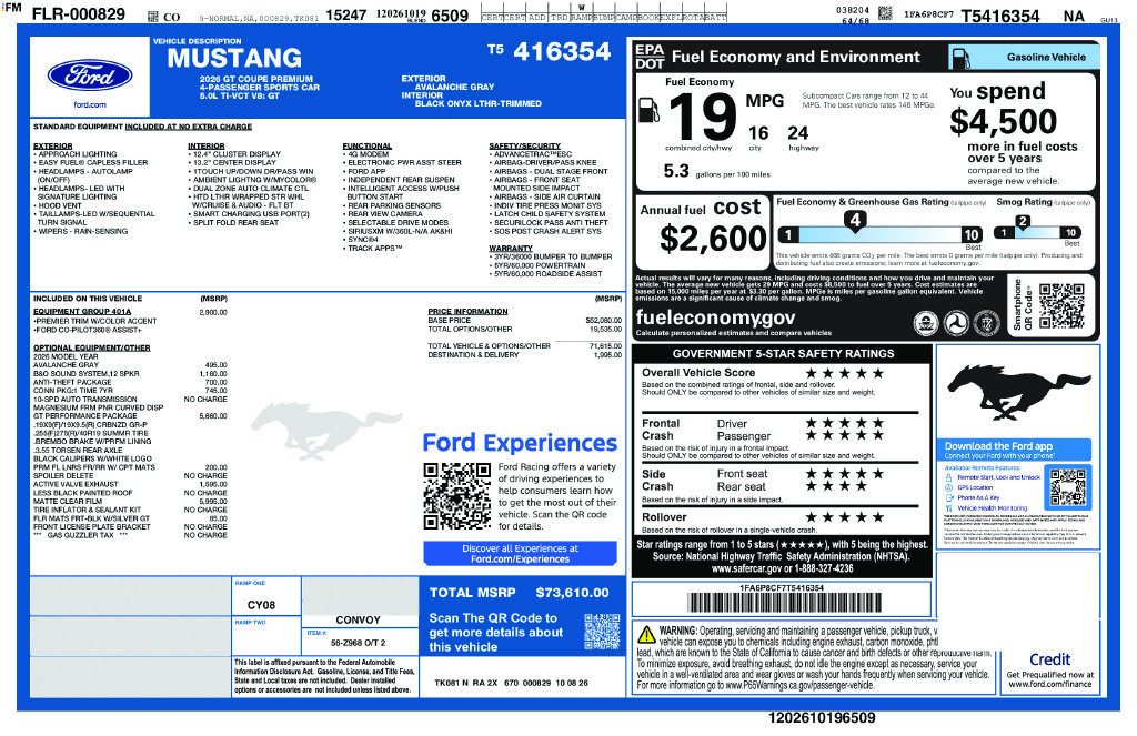 New 2026 Ford Mustang GT Premium RWD image 23