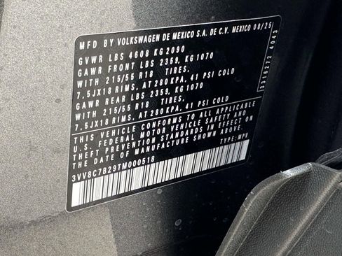 New 2026 Volkswagen Taos S AWD/4WD image 20