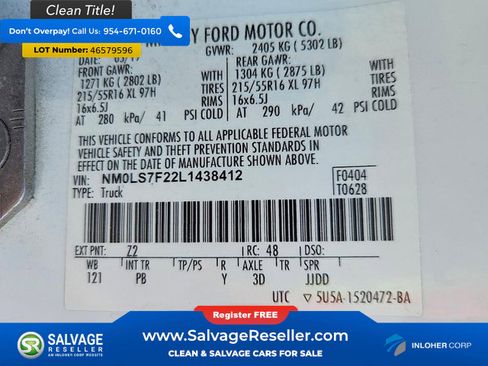 Used 2020 Ford Transit Connect XLT w/ Trailer Tow Package FWD image 17