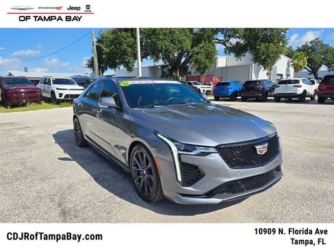 Used 2022 Cadillac CT4 V w/ Technology Package RWD image 1
