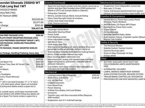 Used 2012 Chevrolet Silverado 2500 W/T w/ Snow Plow Prep Package image 25