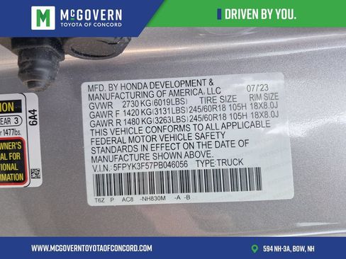 Used 2023 Honda Ridgeline RTL image 34