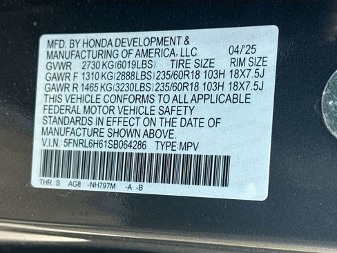 Used 2025 Honda Odyssey EX-L image 37