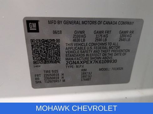 Certified 2019 Chevrolet Equinox Premier FWD image 35