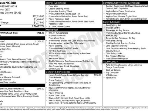 Used 2021 Lexus NX 300 FWD w/ Accessory Package 2 image 5