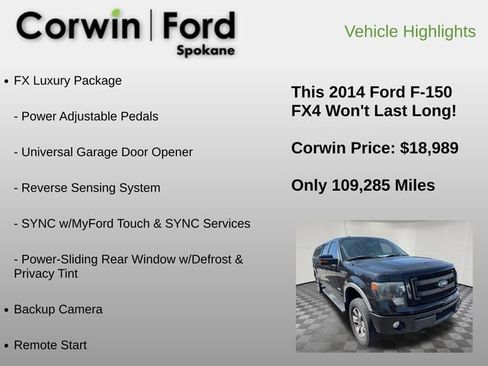Used 2014 Ford F150 FX4 w/ Equipment Group 402A Luxury image 12