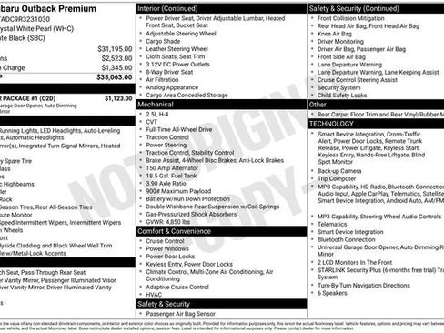 Certified 2024 Subaru Outback Premium w/ Popular Package #1 AWD/4WD image 3