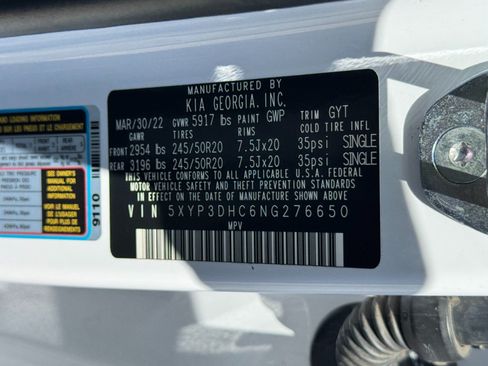 Used 2022 Kia Telluride EX w/ EX Premium Package AWD/4WD image 48