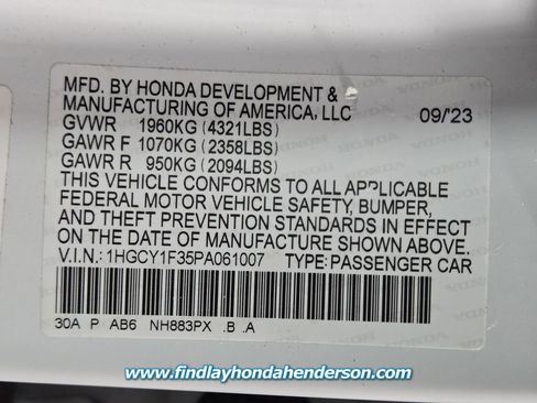 Certified 2023 Honda Accord EX image 14
