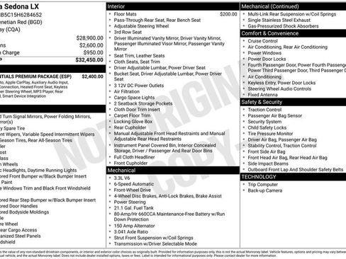 Used 2017 Kia Sedona LX w/ LX Essentials Premium Package image 4