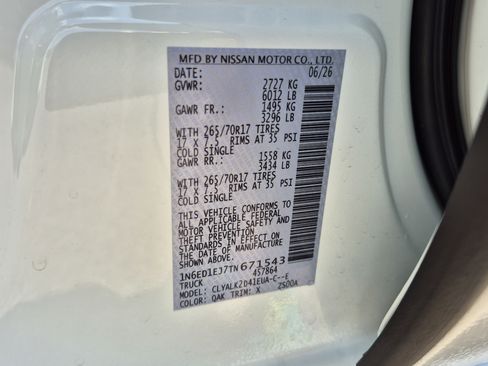 New 2026 Nissan Frontier Pro-X w/ Pro-X Convenience Package RWD image 33