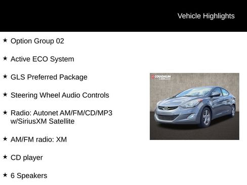 Used 2013 Hyundai Elantra GLS w/ Preferred Pkg FWD image 2