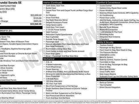 Used 2018 Hyundai Sonata SE FWD image 1