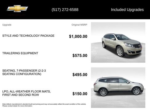 Used 2015 Chevrolet Traverse LT w/ Style and Technology Package image 5
