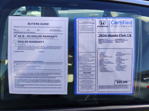 Used 2024 Honda Civic LX image 33