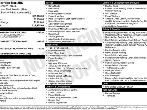 Used 2026 Chevrolet Trax RS w/ Driver Confidence Package FWD image 1