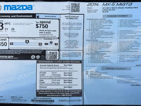 Used 2014 MAZDA MX-5 Miata Grand Touring w/ Premium Package image 32