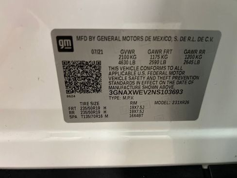 Certified 2022 Chevrolet Equinox RS w/ RS Leather Package image 29