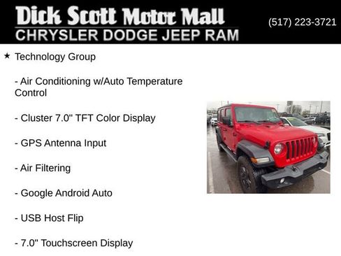 Used 2018 Jeep Wrangler Unlimited Sport w/ Technology Group image 4