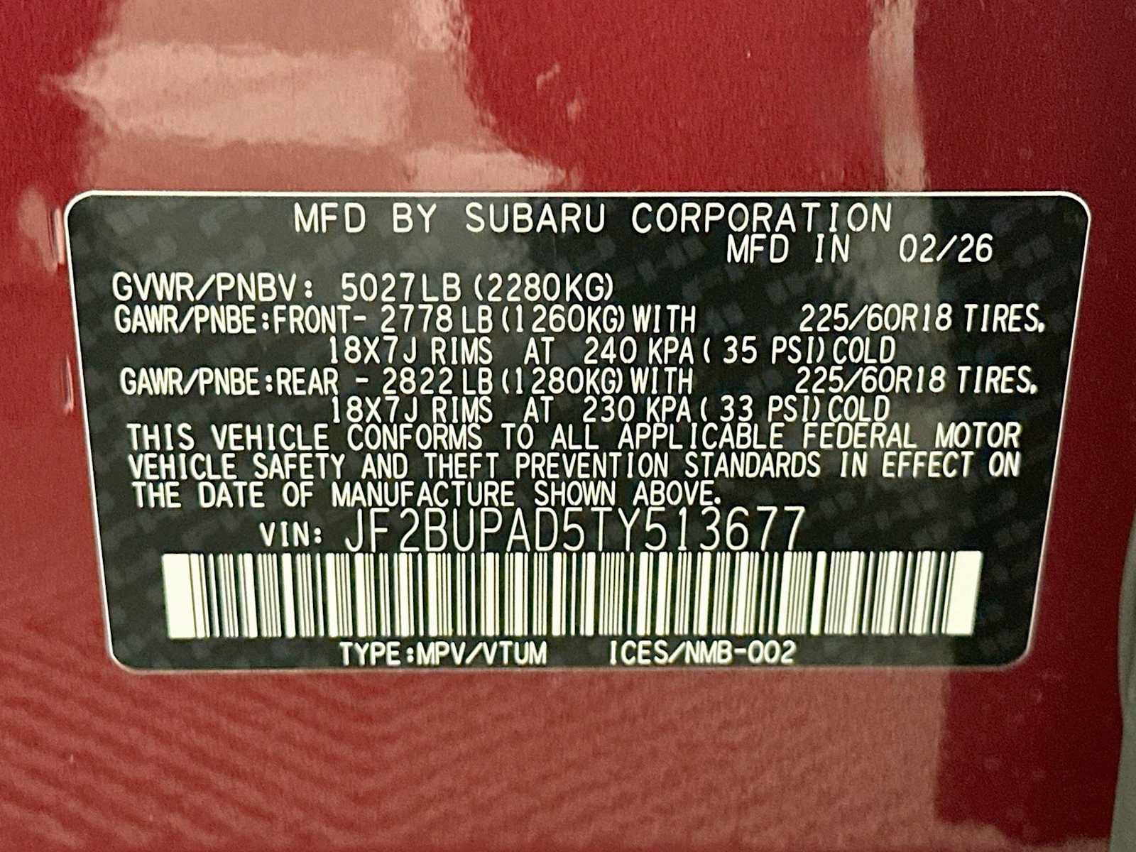 Used 2026 Subaru Outback Premium AWD/4WD image 29