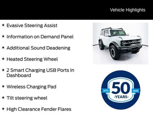 Certified 2023 Ford Bronco Outer Banks w/ Sasquatch Package AWD/4WD image 21