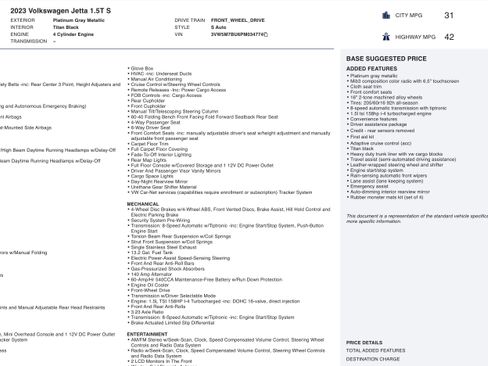 Used 2023 Volkswagen Jetta S image 5
