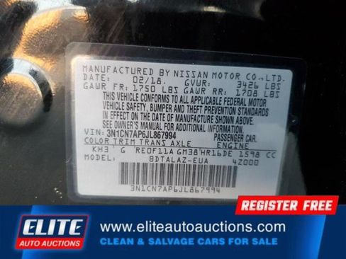 Used 2018 Nissan Versa S Plus image 24