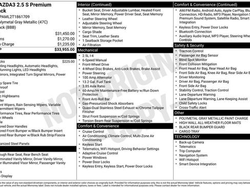 New 2026 MAZDA MAZDA3 2.5 S Hatchback w/ Premium Pkg image 22