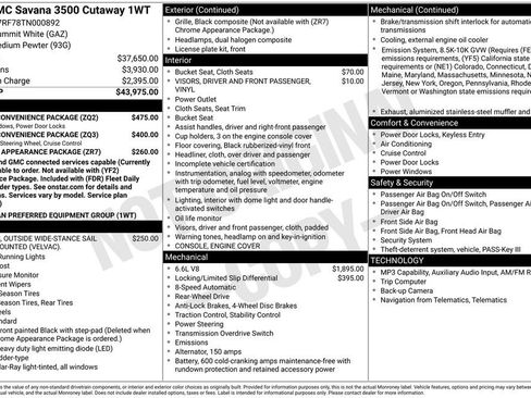 New 2026 GMC Savana 3500 w/ Power Convenience Package image 2