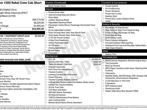 Used 2022 RAM 1500 Rebel w/ Rebel Level 1 Equipment Group AWD/4WD image 4