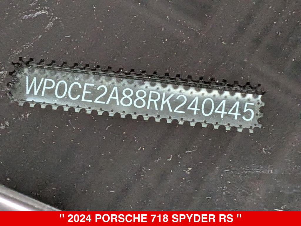 Used 2024 Porsche 718 Boxster Spyder RS RWD image 33