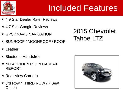 Used 2015 Chevrolet Tahoe LTZ image 4