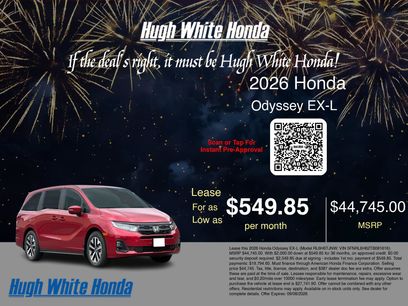 New 2026 Honda Odyssey EX-L