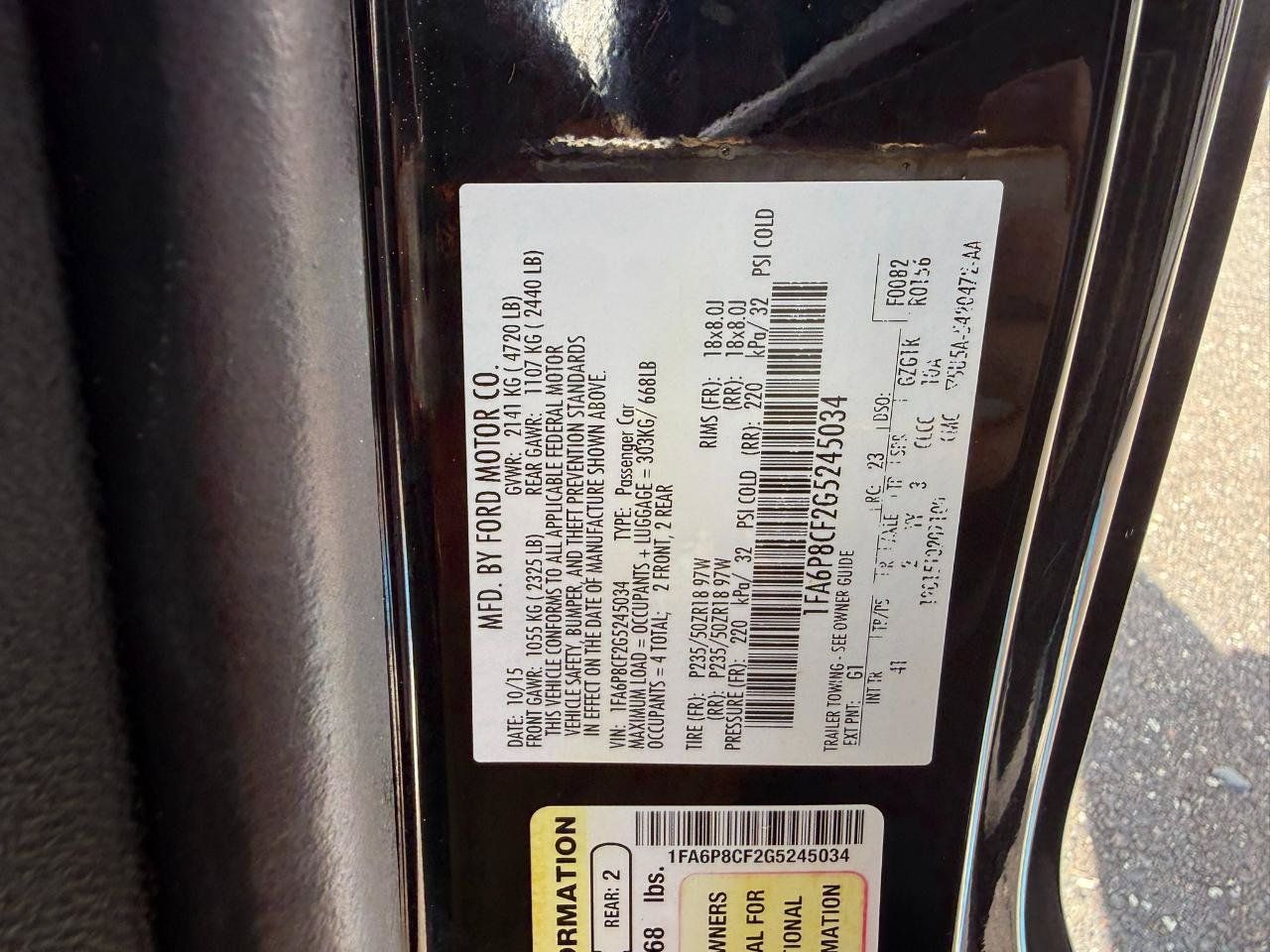 Used 2016 Ford Mustang GT Premium w/ Enhanced Security Package RWD image 36
