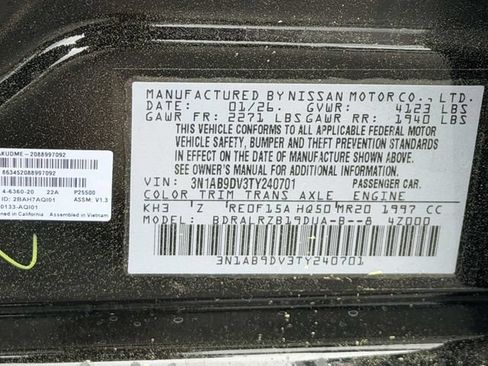 New 2026 Nissan Sentra SR w/ SR Premium Package FWD image 24