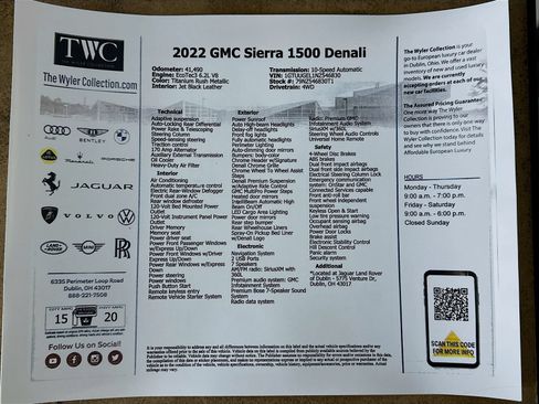 Used 2022 GMC Sierra 1500 Denali w/ Technology Package AWD/4WD image 46